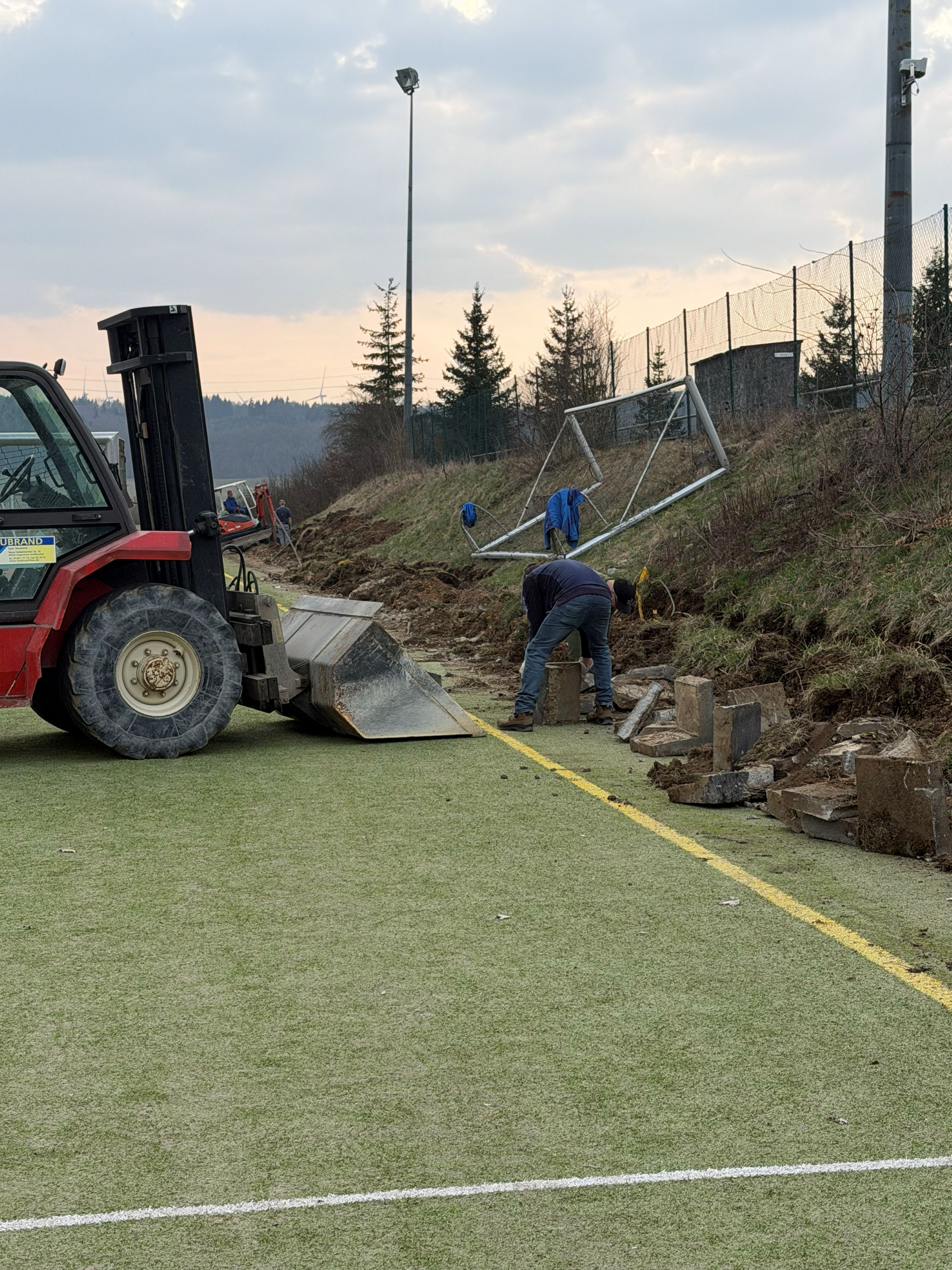Beginn der Arbeiten